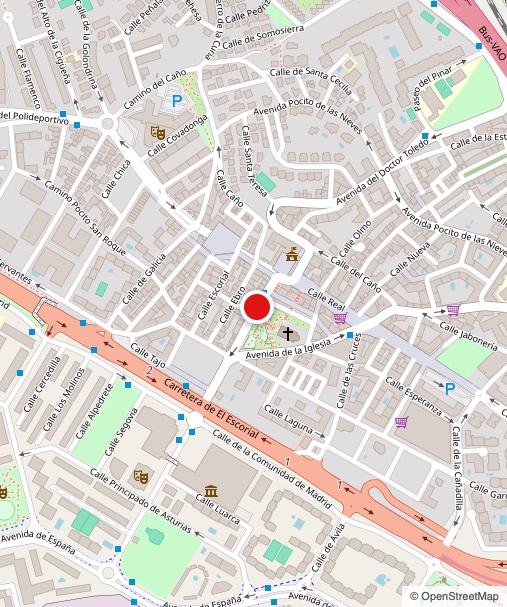 Plano de situación: Avenida de la Constitución 12, Las Rozas de Madrid
